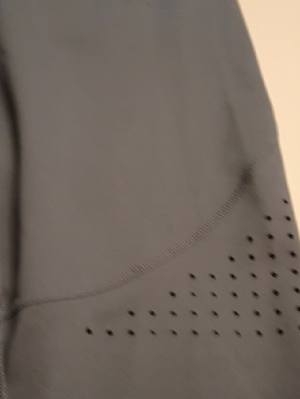Zella Slate Blue Laser-Cut Cropped Leggings - Picture 8 of 16